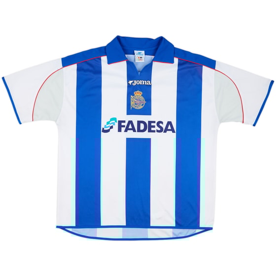 2001-02 Deportivo de La Coruna Home Shirt - 5/10 - (XL)