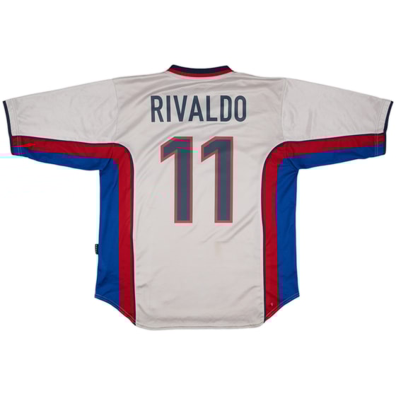 1998-01 Barcelona Away Shirt Rivaldo #11 - 8/10 - (L)