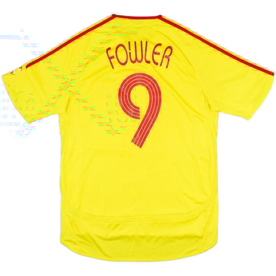 2006-07 Liverpool Away Shirt Fowler #9 - 5/10 - (M)