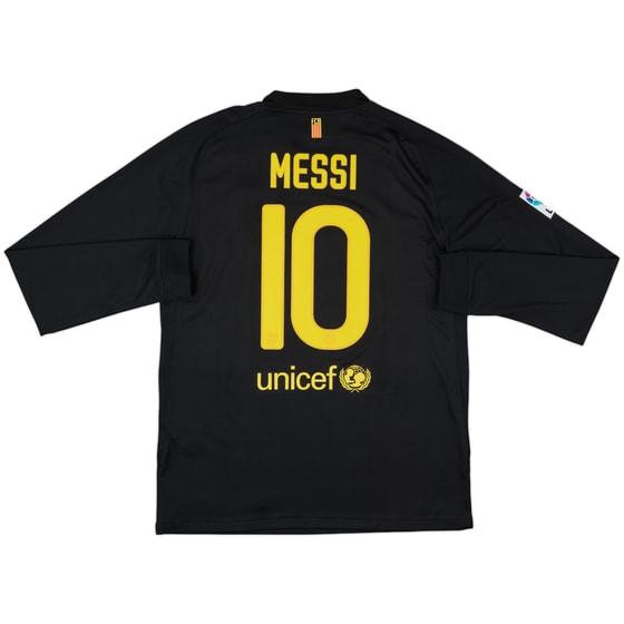 2011-12 Barcelona Away L/S Shirt Messi #10 - 10/10 - (L)