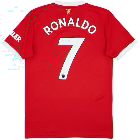 2021-22 Manchester United Home Shirt Ronaldo #7 - 9/10 - (S)
