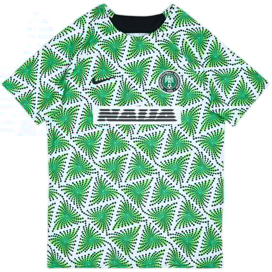 2022-23 Nigeria Nike Pre-Match Training Shirt - 8/10 - (M)