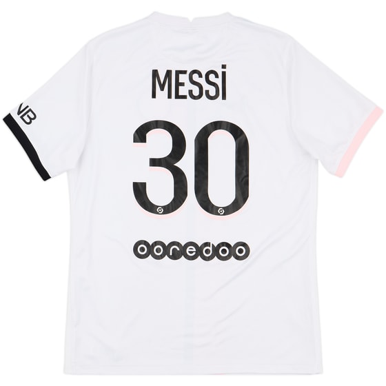 2021-22 Paris Saint-Germain Away Shirt Messi #30 - 6/10 - (L)