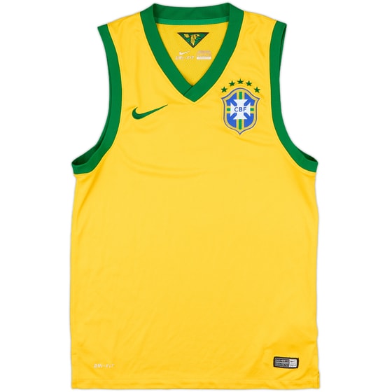2014-15 Brazil Nike Training Vest - 7/10 - (S)