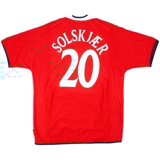 2000-02 Norway Home Shirt Solskjaer #20 (XL)