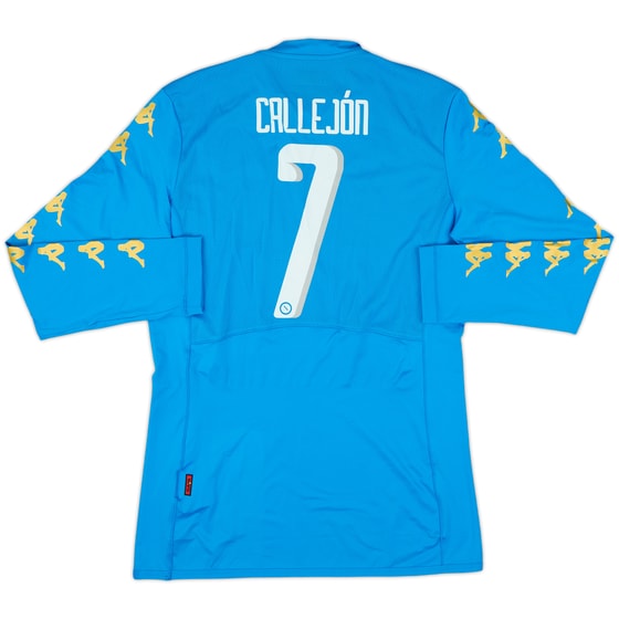 2016-17 Napoli Authentic Home L/S Shirt Callejon #7 (L)