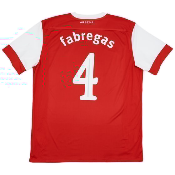 2010-11 Arsenal Home Shirt Fabregas #4 - 5/10 - (XL)