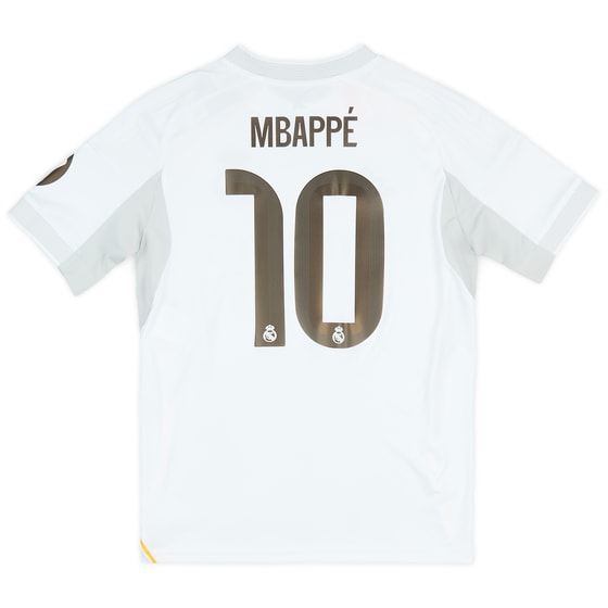 2025-26 Real Madrid Home Shirt Mbappe #10 (KIDS)