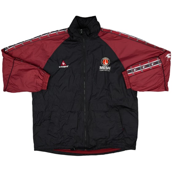 2001-02 Charlton Le Coq Sportif Hooded Rain Jacket - 8/10 - (XL)