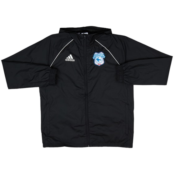 2017-18 Cardiff adidas Hooded Rain Jacket - 9/10 - (M) - 10/10 - (L.Boys)