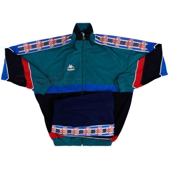 1995-96 Barcelona Kappa Training Tracksuit - 8/10 - (XL)
