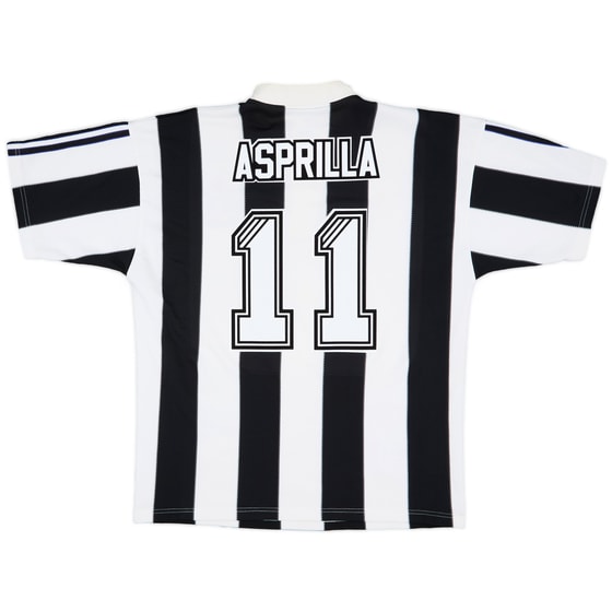 1995-97 Newcastle Home Shirt Asprilla #11 - 7/10 - (L)
