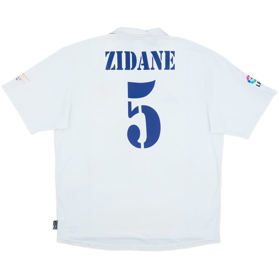 2001 Real Madrid Home Shirt Zidane #5 - 7/10 - (XL)