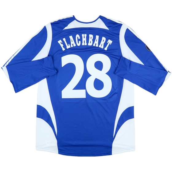 2005 Zenit St. Petersburg UEFA Cup Home L/S Shirt Flachbart #28 - 8/10 - (L)