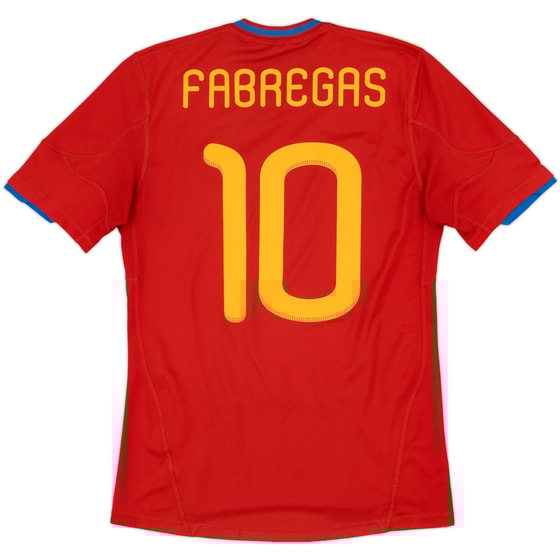 2009-10 Spain Home Shirt Fabregas #10 - 6/10 - (S)