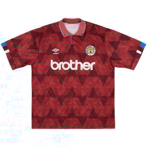 1990-92 Manchester City Away Shirt - 6/10 - (XL)