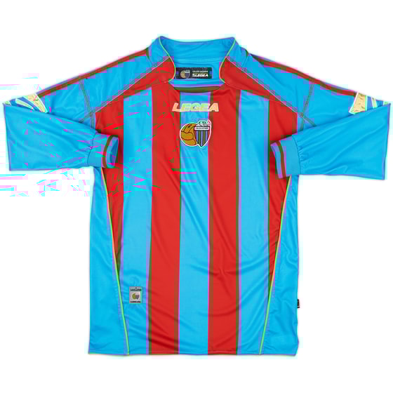 2007-08 Catania Home L/S Shirt - 9/10 - (S)