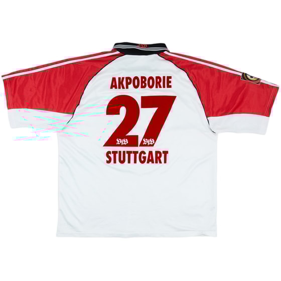 1998-99 Stuttgart Home Shirt Akpoborie #27 - 7/10 - (XL)