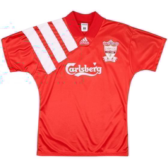 1992-93 Liverpool Centenary Home Shirt - 10/10 - (S)