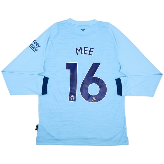 2022-24 Brentford Away L/S Shirt Mee #16 - 9/10 - (XL)
