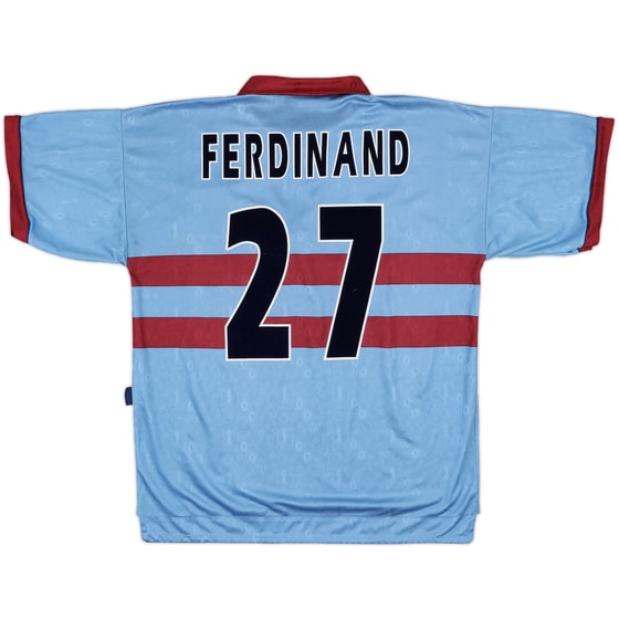 1995-97 West Ham Centenary Away Shirt Ferdinand #27 - 8/10 - (L)