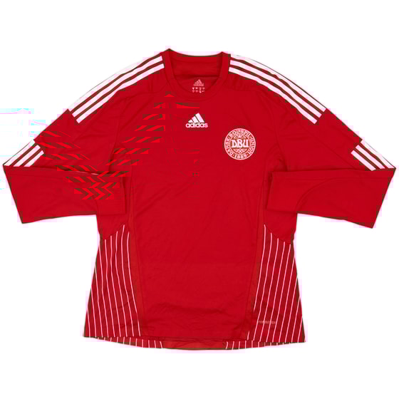 2007-10 Denmark Player Issue Home L/S Shirt - 8/10 - (L)