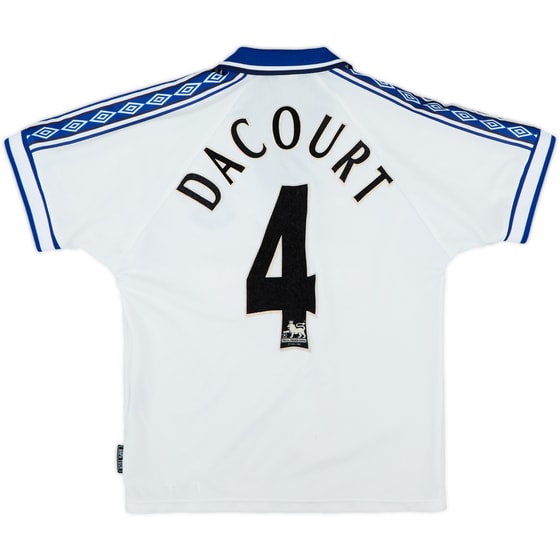 1998-99 Everton Away Shirt Dacourt #4 - 8/10 - (M.Boys)