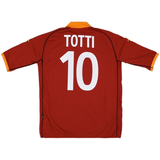 2002-03 Roma Home Shirt Totti #10 - 6/10 - (XXL)