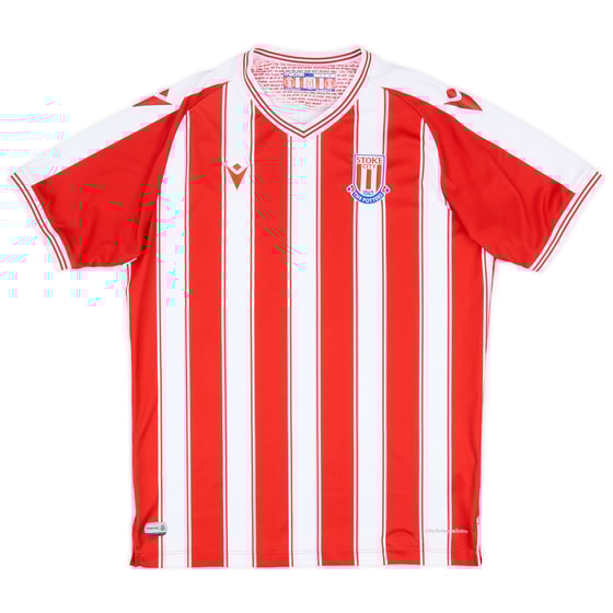 2020-21 Stoke City Home Shirt - 7/10 - (L.Boys)