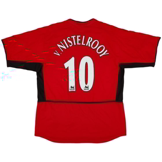 2002-04 Manchester United Home Shirt V.Nistelrooy #10 - 8/10 - (L)