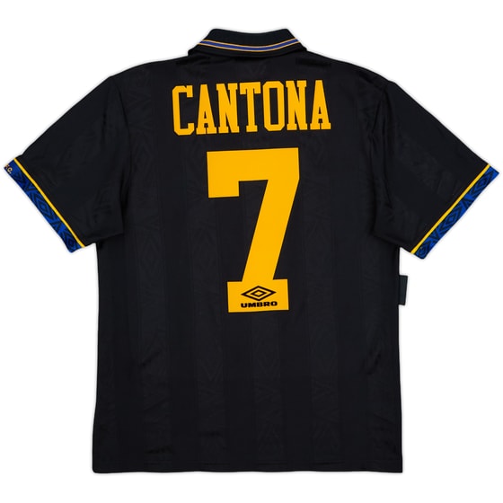 1993-95 Manchester United Away Shirt Cantona #7 - 8/10 - (S)