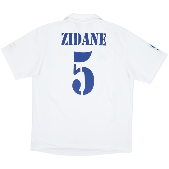 2001 Real Madrid Home Shirt Zidane #5 - 8/10 - (L)