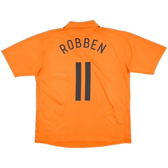 2006-08 Netherlands Home Shirt Robben #11 - 6/10 - (XL)