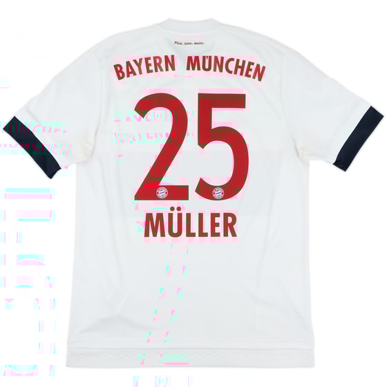 2015-16 Bayern Munich Away Shirt Muller #25 - 6/10 - (M)