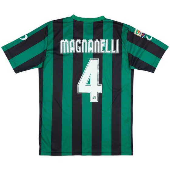 2013-14 Sassuolo Home Shirt Magnanelli #4 - 6/10 - (XL)