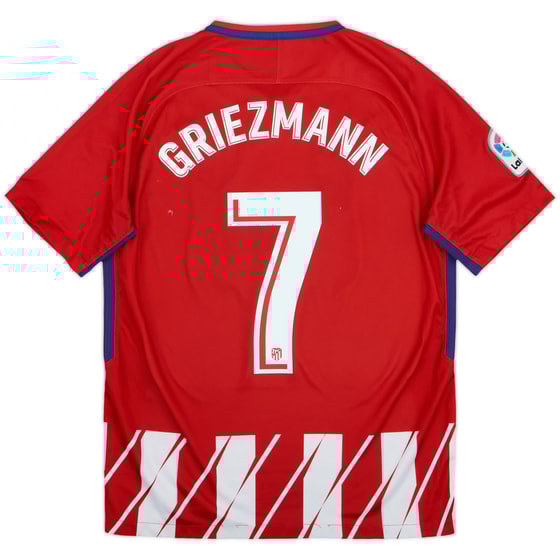 2017-18 Atletico Madrid Home Shirt Griezmann #7 - 5/10 - (M)