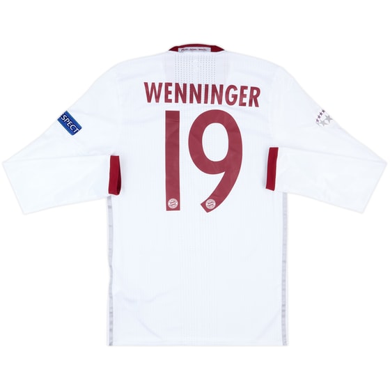 2016-17 Bayern Munich Women Match Issue Champions League Third L/S Shirt Wenninger #19