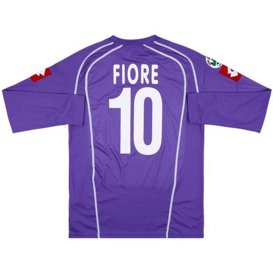 2005-06 Fiorentina Match Issue Home L/S Shirt Fiore #10