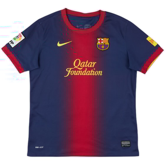 2012-13 Barcelona Home Shirt - 8/10 - (L.Boys)