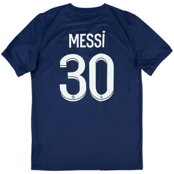 2022-23 Paris Saint-Germain Home Shirt Messi #30 - 9/10 - (M)