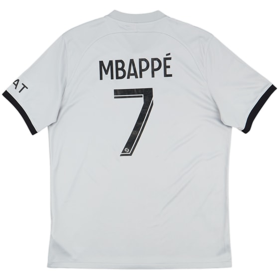 2022-23 Paris Saint-Germain Away Shirt Mbappe #7 - 9/10 - (L)