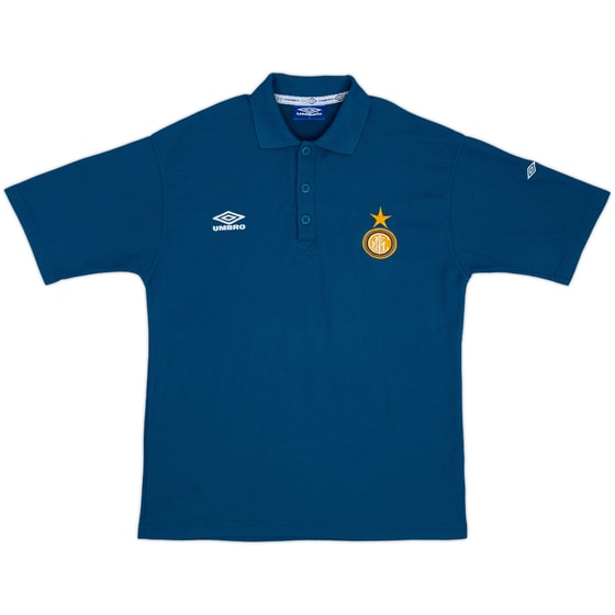 1998-99 Inter Milan Umbro Polo Shirt - 8/10 - (L)