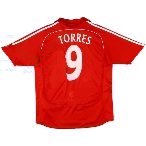 2006-08 Liverpool Home Shirt Torres #9 - 5/10 - (XL.Boys)