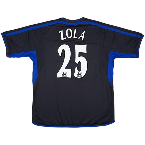 2002-04 Chelsea Away Shirt Zola #25 - 9/10 - (XL)