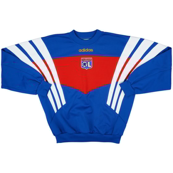 1996-97 Lyon adidas Sweat Top - 9/10 - (S)