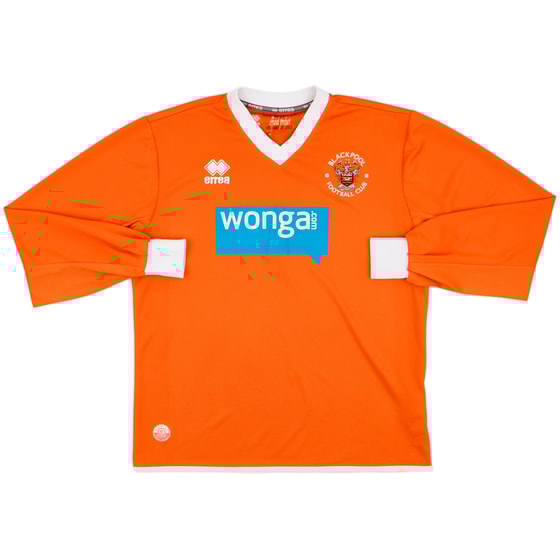 2013-15 Blackpool Home L/S Shirt - 7/10 - (M)
