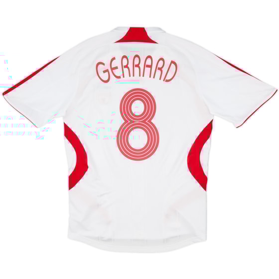 2007-08 Liverpool Away Shirt Gerrard #8 - 5/10 - (L)