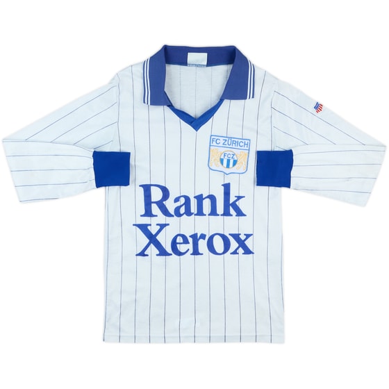 1982-83 FC Zurich Retro Home L/S Shirt - 6/10 - (S)