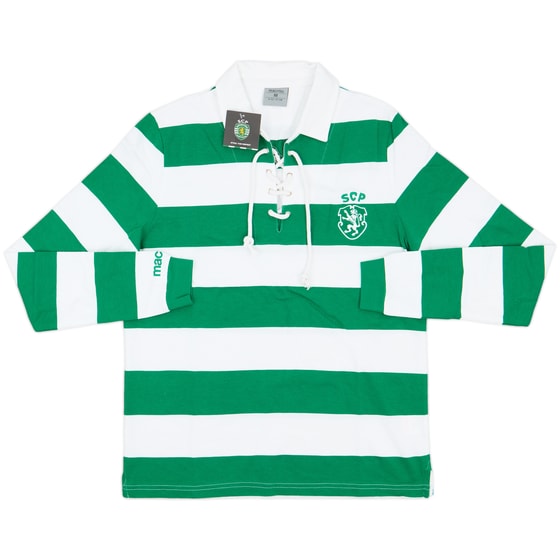 2015-16 Sporting CP Macron Rugby Polo L/S Shirt (M)