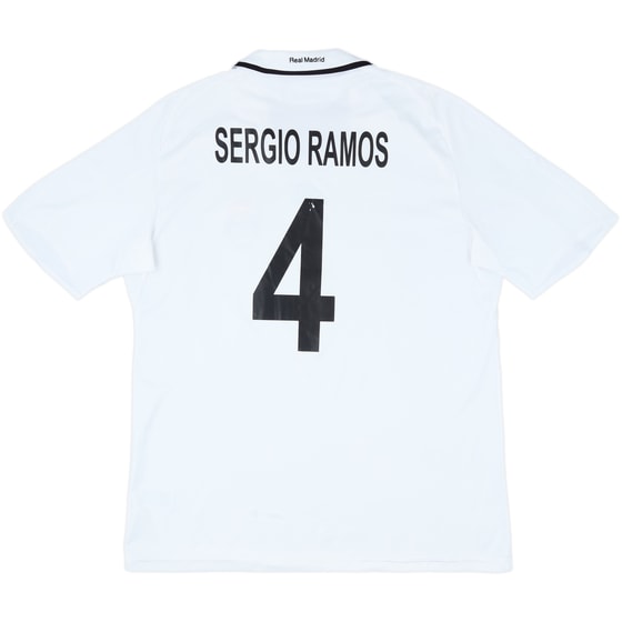 2008-09 Real Madrid Home Shirt Sergio Ramos #4 - 7/10 - (XL)